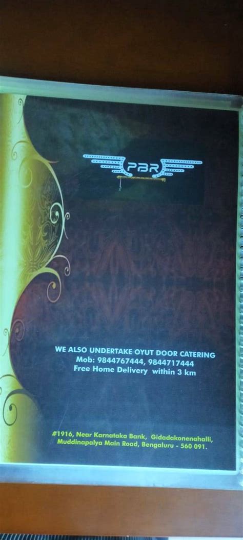 Menu at Piccolo Pub, Bengaluru