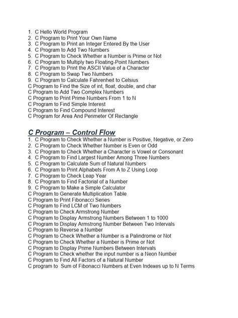 C Language Program PDF 的图像结果