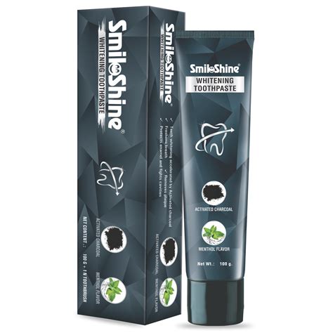 SmiloShine® Teeth Whitening Charcoal Toothpaste