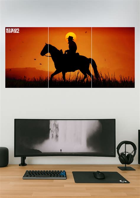 Red Dead Redemption 2 | Gaming Set | Split Design Poster – GENZCUSTOM