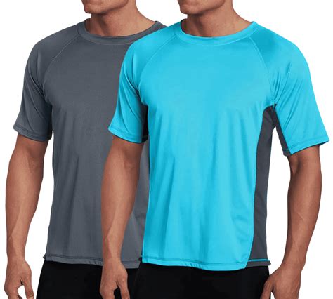 Kanu Surf Men's UPF 50+ Quick Dry Rash Guard Swim Shirt - 2 Pack (S-XXL ...