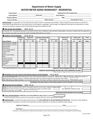 2015 Form HI Water Meter Sizing Worksheet Residential - County of Maui ...