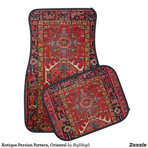 Antique Persian Pattern, Oriental Car Floor Mat | Zazzle.com in 2020 ...