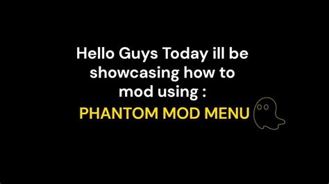 How Do You Use Phantom Mod Menu 的图像结果