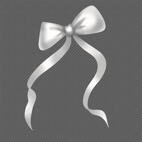 White Ribbon Bow PNG Images With Transparent Background | Free Download ...