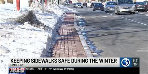 Town of Simsbury provides residents free sand for their sidewalks