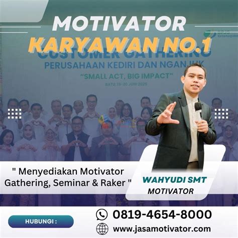 Motivator Brebes, Profesional! Coach Wahyudi SMT untuk Memberikan ...