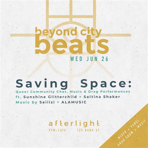Saving Space: Queer Community Chat, Music & Drag Performances, 129 Bank ...