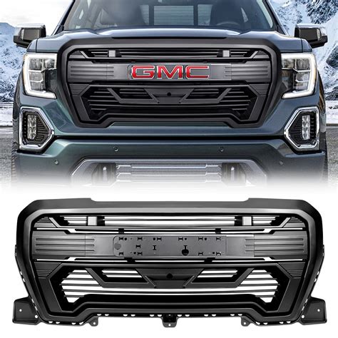 American Modified Armor Grille W/ Emblem Base - Matte Black For 2019-2021 GMC Sierra 1500 – AM ...