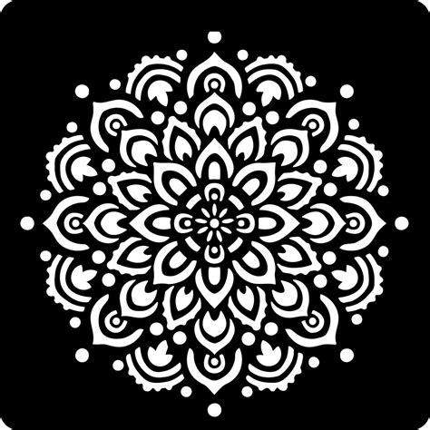 Kachi Pencil Mandala Design in Round Craft Stencils for Wall Painting ...