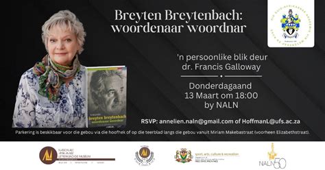 Breyten Breytenbach: woordenaar woordnar – ’n persoonlike blik deur dr ...