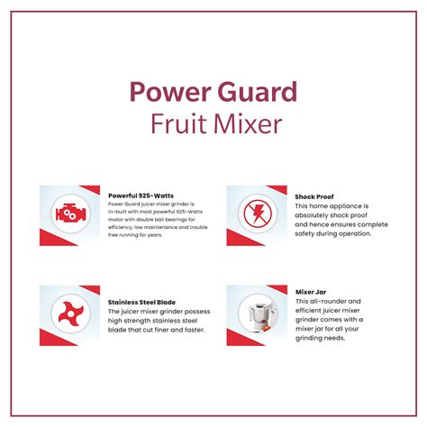 Mixer Blender: Power Guard Fruit Mixer Blender Plus 925 Watts ( 2.5 L