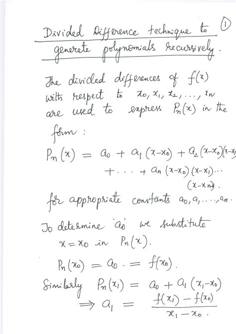 Image result for Newton's Divided Difference Example