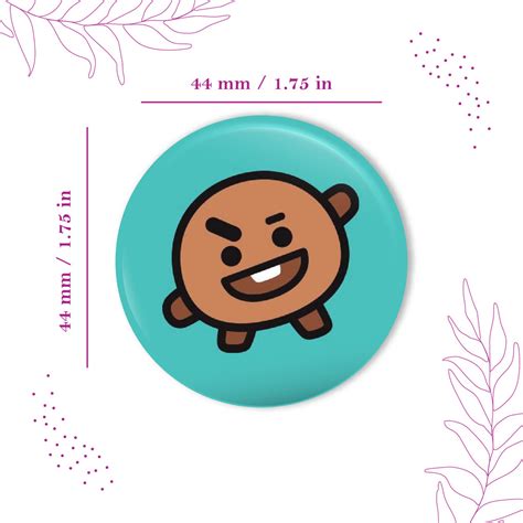 BTS Suga Pin Badges – Bhai Please India