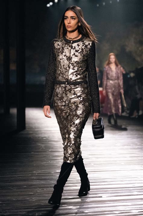 Midi dress - Embroidered viscose & mixed fibers, black & gold — Fashion ...