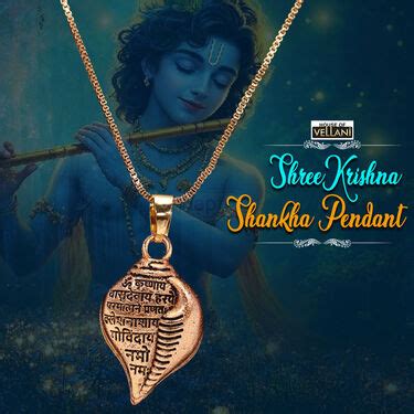 Shri Krishna Shankha Pendant With Chain (KSPN8) – Naaptol