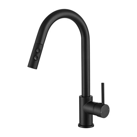 Buy Pull Out Kitchen Sink Mixer Tap High Arc with Dual Spray Mode ...