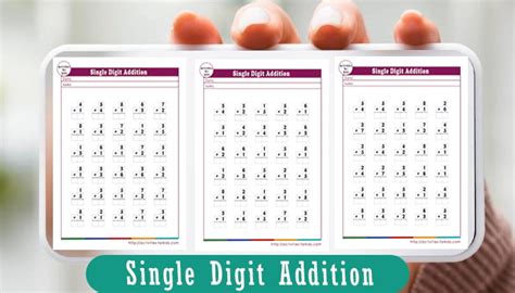 Image result for Single Digit Addition Worksheets PDF