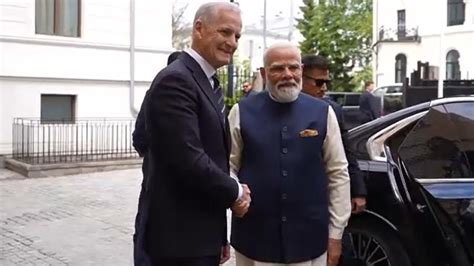 PM Modi meets Norwegian counterpart, first Indian PM visit to Norway in ...