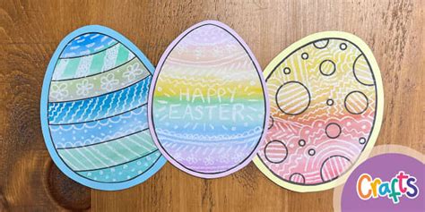 Wax Crayon Easter Egg Patterns | Easter Crafts - Twinkl