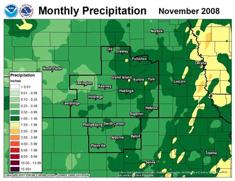 2008 Monthly Precipitation Maps