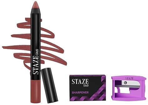 Buy Staze 9to9 Lip Crayon – Coffee Talk (3.5g) + STAZE Makeup Sharpener ...
