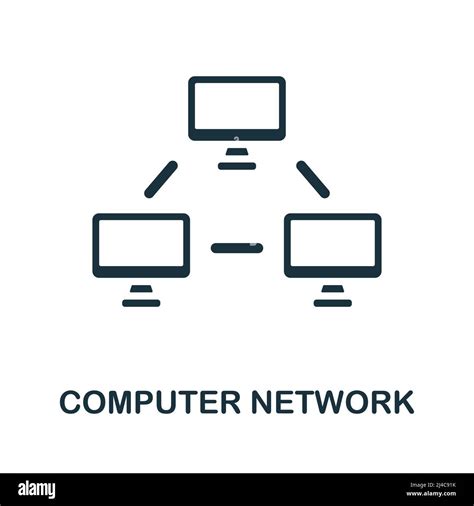 Computer Network flat icon. Colored element sign from networking ...