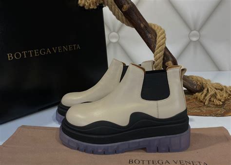 bottega veneta bot the tire kisa boy siyah bej lila taban