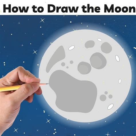 How To Draw A Moon With Markers