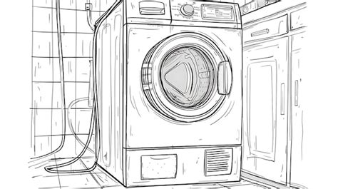 Image result for Drawing Image of Washing Machine