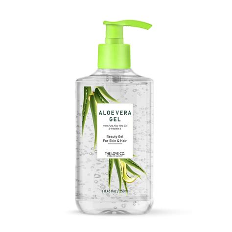 THE LOVE CO. Aloe Vera Gel - 250ml | Refreshing Hydration & Soothing ...
