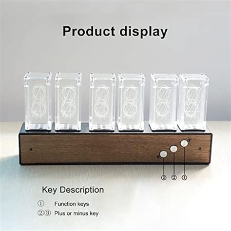 Itigoitie Nixie Clock,Nixie Tube Clock Simulation,Wood RGB India | Ubuy