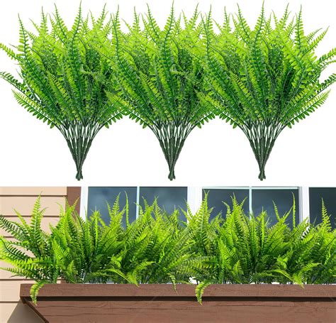 Amazon.com: Crowye 20 Bundles Artificial Plants, 15.7 Inches Long Fake ...