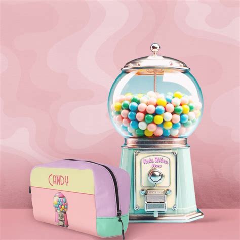 Retro Bubblegum Machines Dopp Kit | Zazzle | Bubble gum machine, Bubble ...