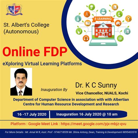 Computer Science – National Online FDP on Exploring Virtual Learning ...