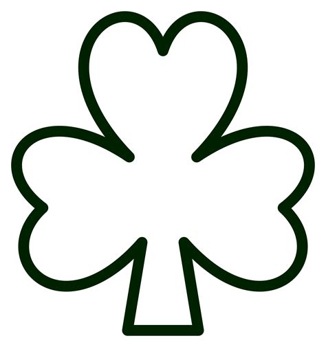 Four Leaf Clover Outline | Free download on ClipArtMag