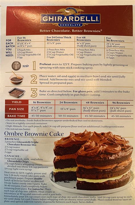 Ghirardelli Brownie Mix