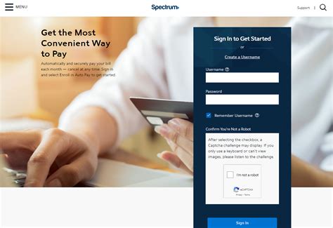 Image result for Spectrum Sign Up