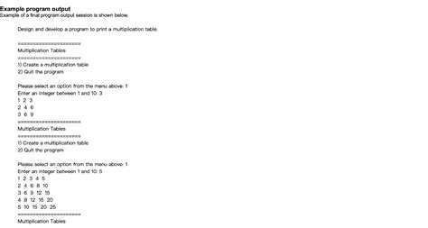 Multiplication Table Interface 的图像结果