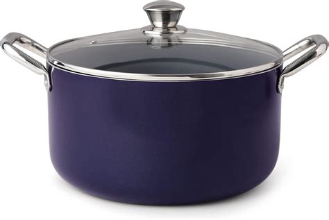Buy Vinod Zest Non-Stick Deep Casserole with Glass Lid 8.8 litres (28 ...