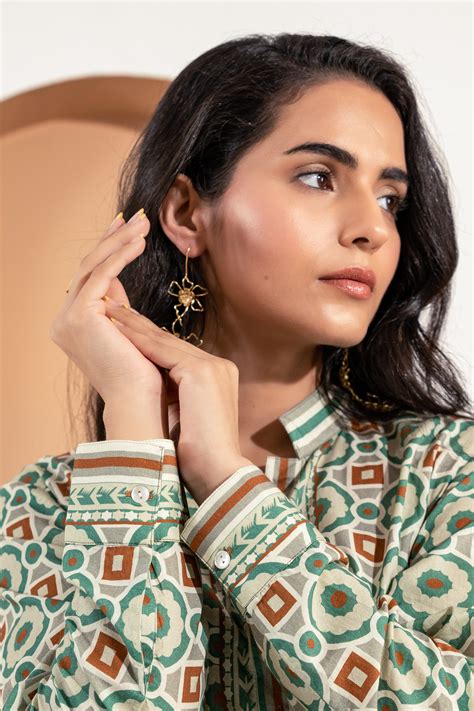 Sage Green Pattern Co-ord Set – Paraa India