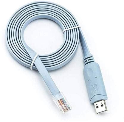 TECHGEAR LAN Cable 1.2 m pvc USB to RJ45 Console Cable with FTDI Chip ...