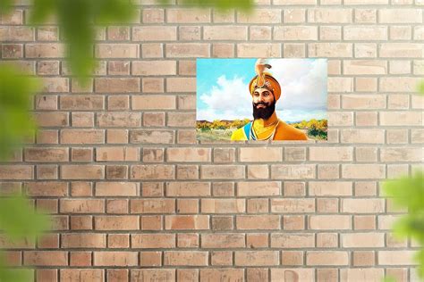 Go Green Tale Guru Gobind Singh Wall Poster|Dasham Sikh Guru poster ...