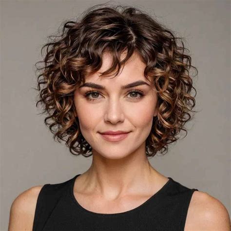 Short Layers Curly Haircut