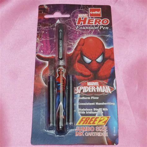Cello Hero Marvel Spider Man Designed Body With Black Clip Medium Nib 2 ...