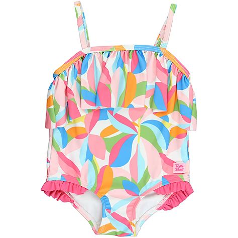 RuffleButts Girls' Tropical Ruffle One-Piece Swimsuit | Academy