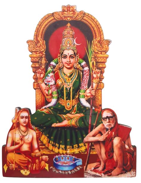 Vils Goddess Sri Kanchi Kamakshi Adi Shankara Maha Periyava Divine ...