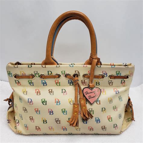 Dooney & Bourke Letter Logo Monogram Rainbow Tassel S… - Gem