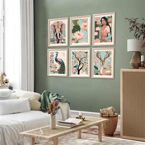 Nature Inspired Modern Art Prints with Frame for Living Room Bedroom H ...
