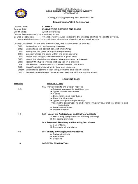 Image result for Engineering Drawing Course Outline